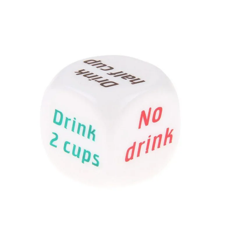 1pc dice Color Printing English Wine Scorpion Friends Dinner party Creative Dice DIY Decorations christmas gift #3d05 (4)