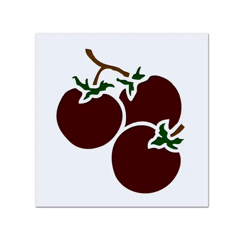 13 Cm Domates Sebze Diy Katmanli Sablonlar Duvar Tablosu Karalama