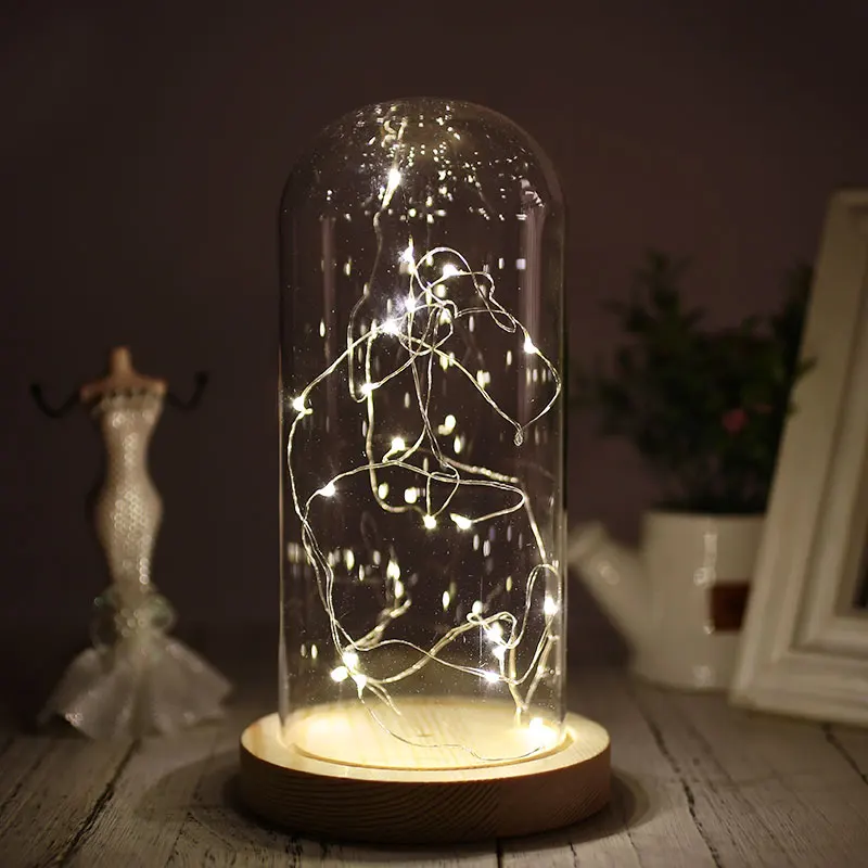 Glass Beautiful Rose Glass Cover Party Glass Cover Glass Fresh Cover-in