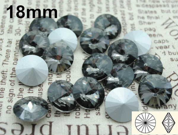 100 шт./лот, 14 мм Сиам кристалл риволи камни,! Китайский Топ качество кристалл риволи