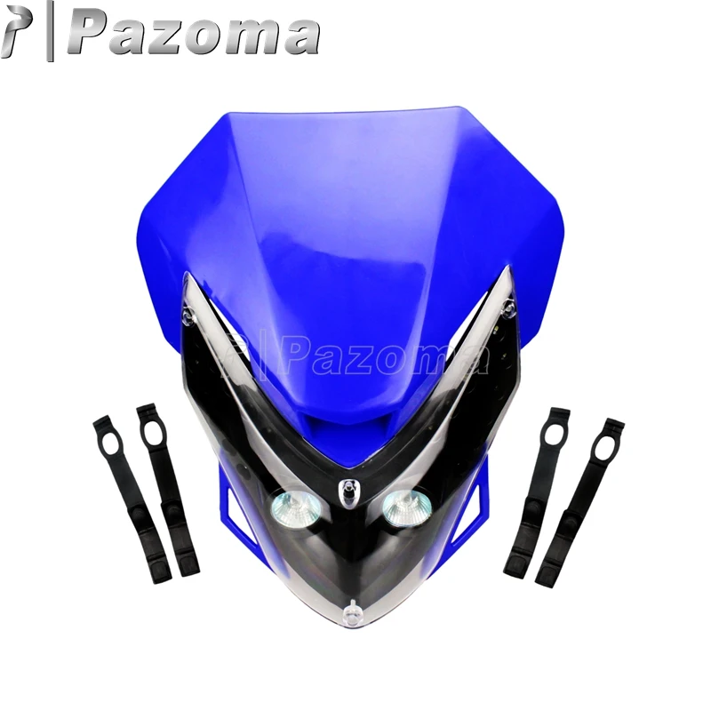 

Motorcycle LED Vision Headlight Blue Dirt Bike Headlamp Front Lighting for Streetfighter Yamaha WR XT 660R 660X YZ YZF DT WRF