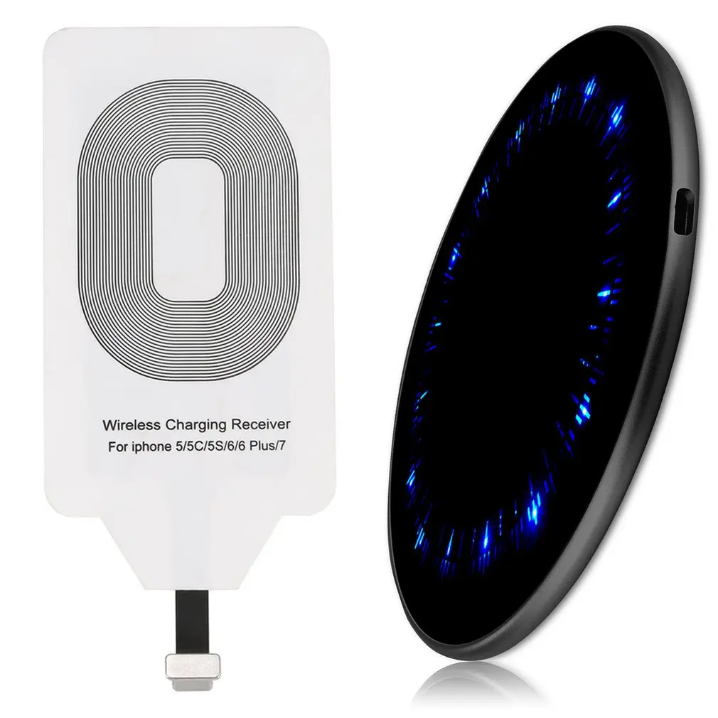 

M3 Wireless Charger Ultra Thin Charging Pad High Power Cellphone Charger + Wireless Charging Receiver with Type-C Port