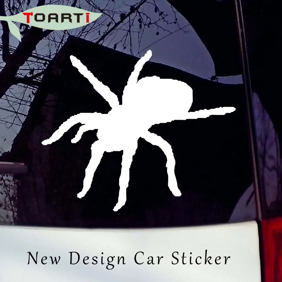 12.7*10.4CM Spider Silhouette Decals Car Sticker Insect Laptop Decal