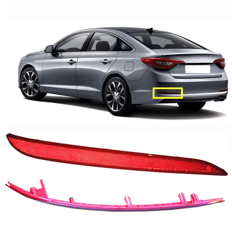 Для hyundai Sonata- 1 шт. левая задняя противотуманная фара отражающие накладки