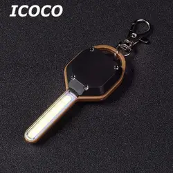 ICOCO мини-abs светодиодный фонарик свет мини ключ Форма Брелок лампы факел аварийного Отдых на природе света Прямая доставка распродажа