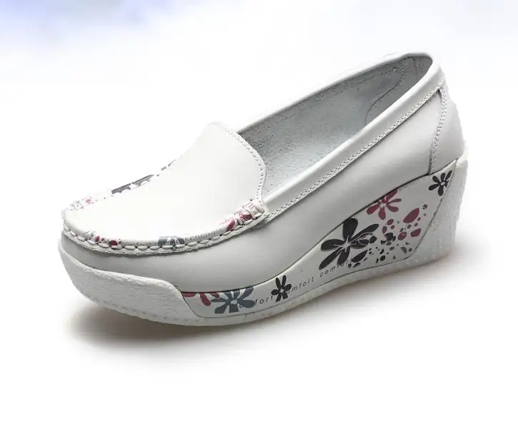 

2018 spring and summer women's shoes muffins with waterproof platform thick high heel slope with women floating shoes soft botto