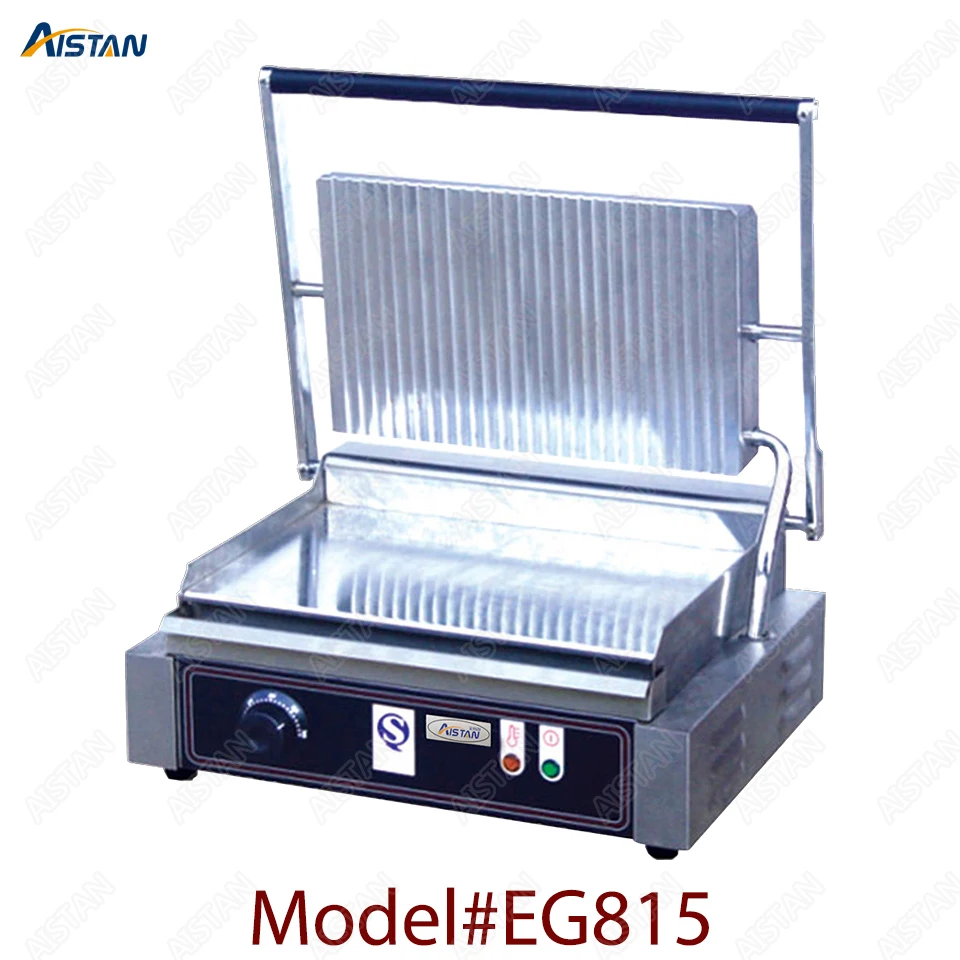 EG811/EG813/EG815 Single/Double Plate Commercial Electric Table Top Panini Grill Machine of Catering Equipment