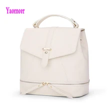 Mode Designer Femmes Frais Sac À Dos Beauté Pu En Cuir Rivet Bouton Zipper Sacs À Bandoulière Vente Chaude Noir Rose Lady Satchel a89