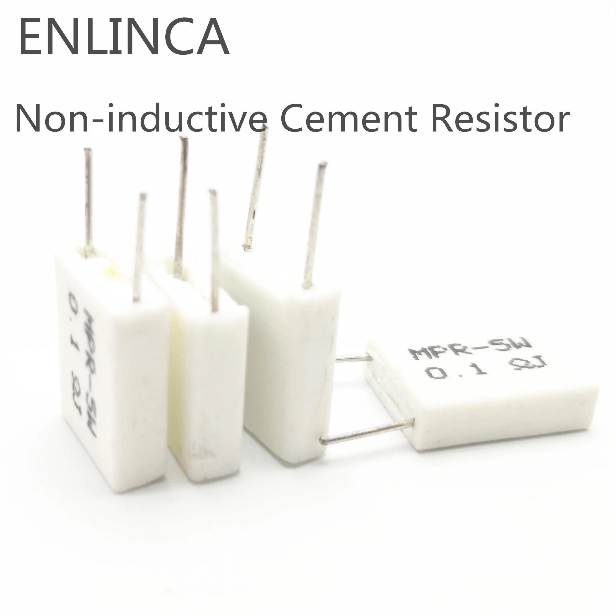 

50pcs 5W 0.05 0.47 1 2 ohm 0.47R 0.05R 1R 2R Non-inductive Cement Resistor Resistance 5%