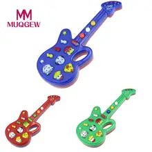Милая гитара из мультфильма животные игрушечные гитары детская музыка рифма Дети подарок игрушка гитара; Музыкальные инструменты детская игрушка# M
