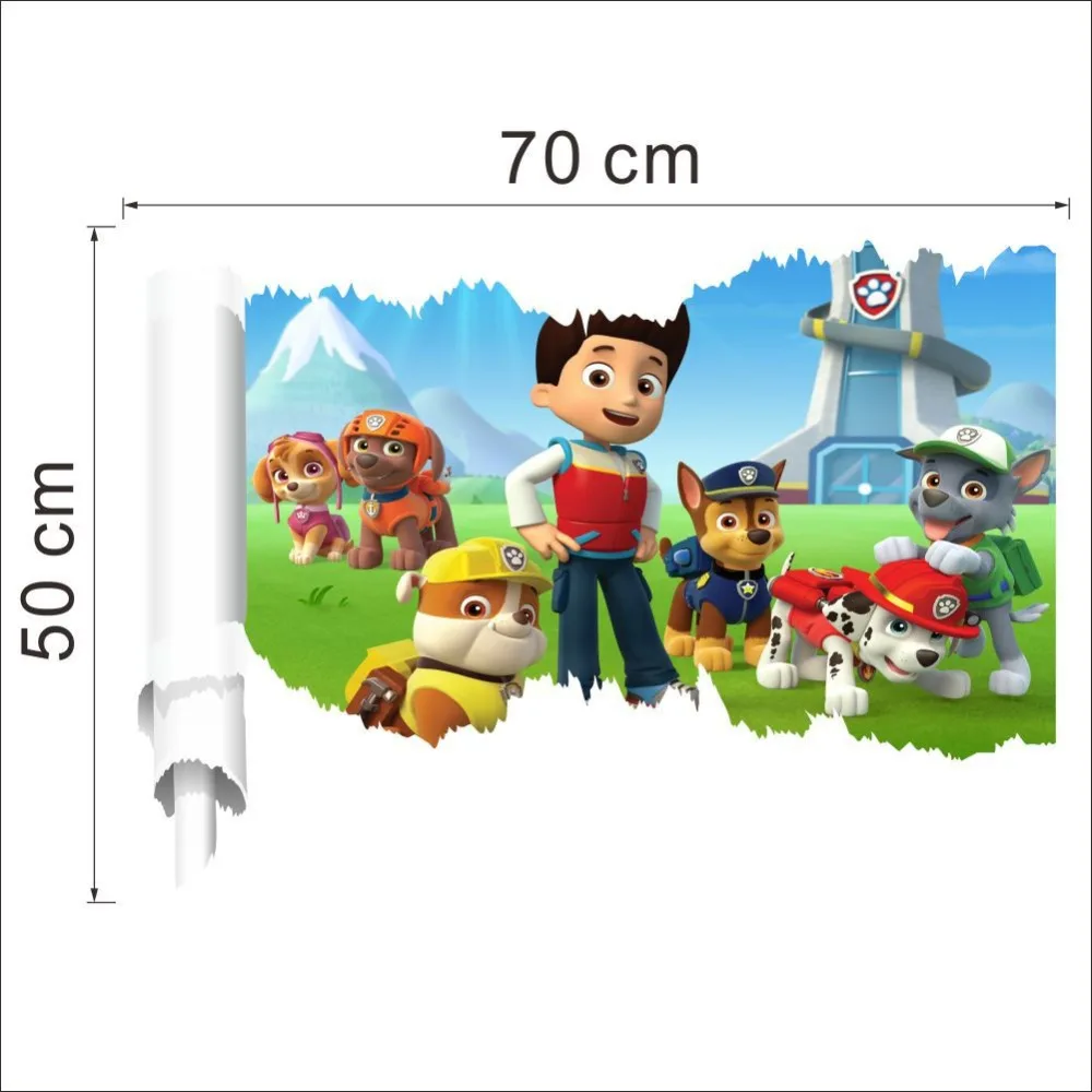

2019 Paw Patrol Dog Sticker toy Patrulla Canina Harmless Ryder Skye Everest Action Figures Paste Toy Kids Children Toy Gifts