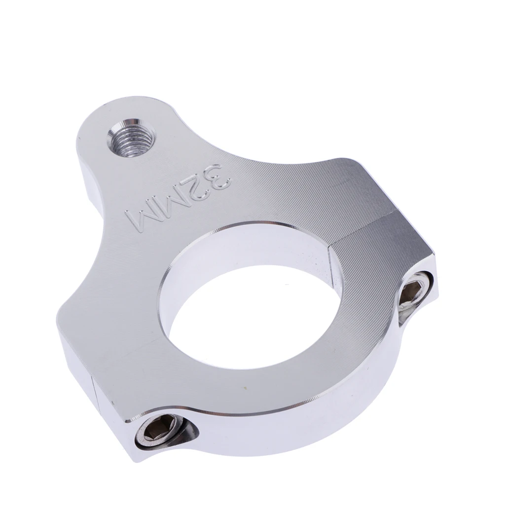 Steering Damper Stabilizer Clamp Mounting Adapter Bracket Fits Around the Fork Leg of The Bike Aluminum
