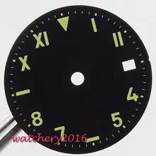 28,5 мм черный стерильный циферблат подходит 2824 2836 Miyota 82 move Мужские t мужские часы