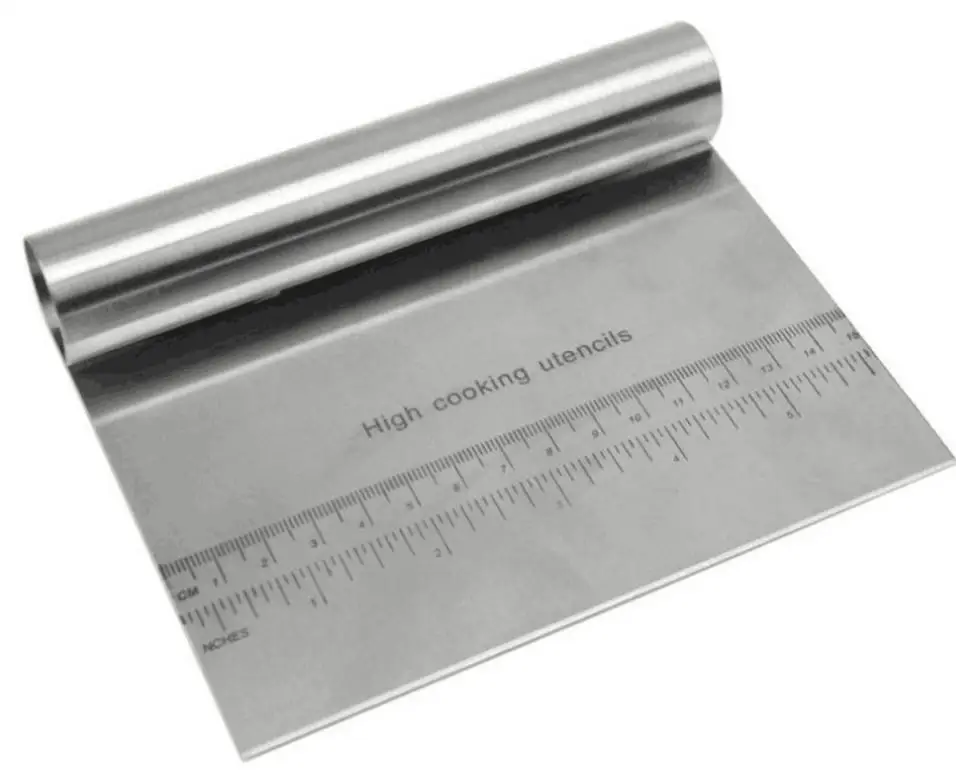  Noodle knife baking tool All steel square Press plate knife (with measurement) Ruler scraper Intest