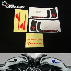 Мотоцикл гоночная наклейка DIY красный белый подходит для YAMAHA MT 07 MT07 отличительные светоотражающие наклейки обода в полоску MT-07 высокое