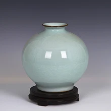 Jingdezhen jarrón de cerámica Vintage para arreglos de flores, nueva sala de estar china, muebles antiguos para el hogar, manualidades decorativas