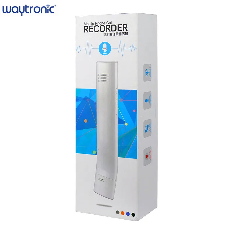 Портативный беспроводной Bluetooth диктофон для звонков приемник iPhone Android Запись