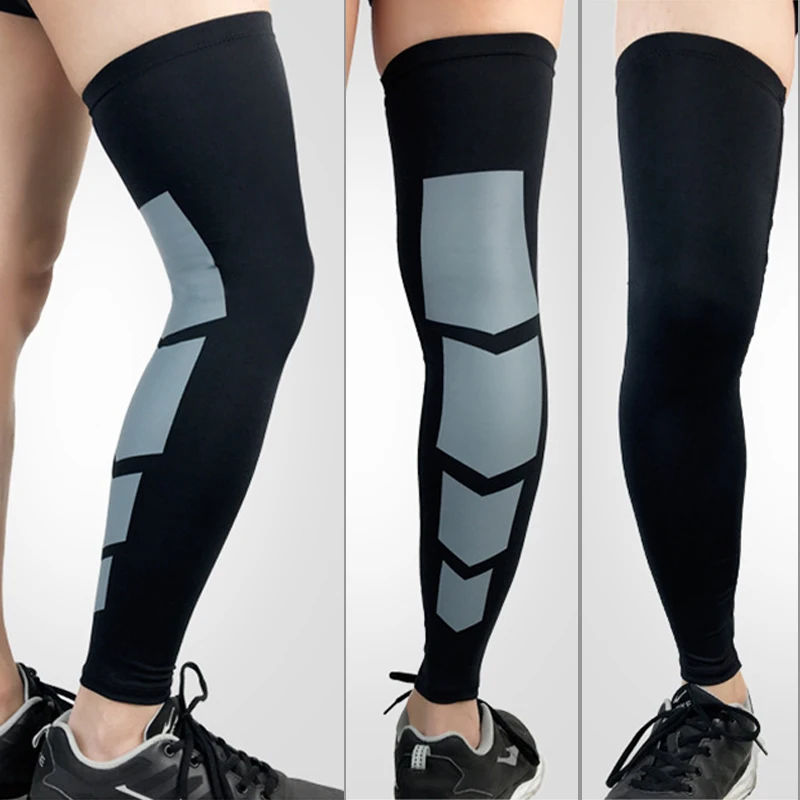 1PC Elastic Basketball Compression Sleeve Leg Thigh Calf Knee Brace Support Protector Running Leg Warmers Cycling Leggings