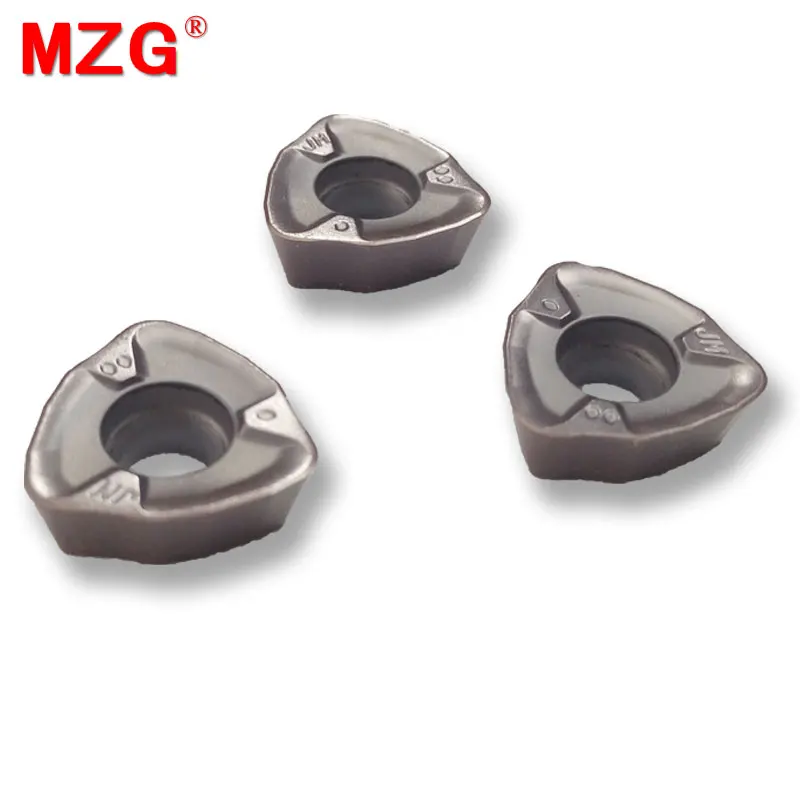 MZG JOMW08T320ZZSR-FT ZK73UQ Carbide Inserts for AJX Face Milling Cutter CNC Machining Tools Super Fast Mill Bar