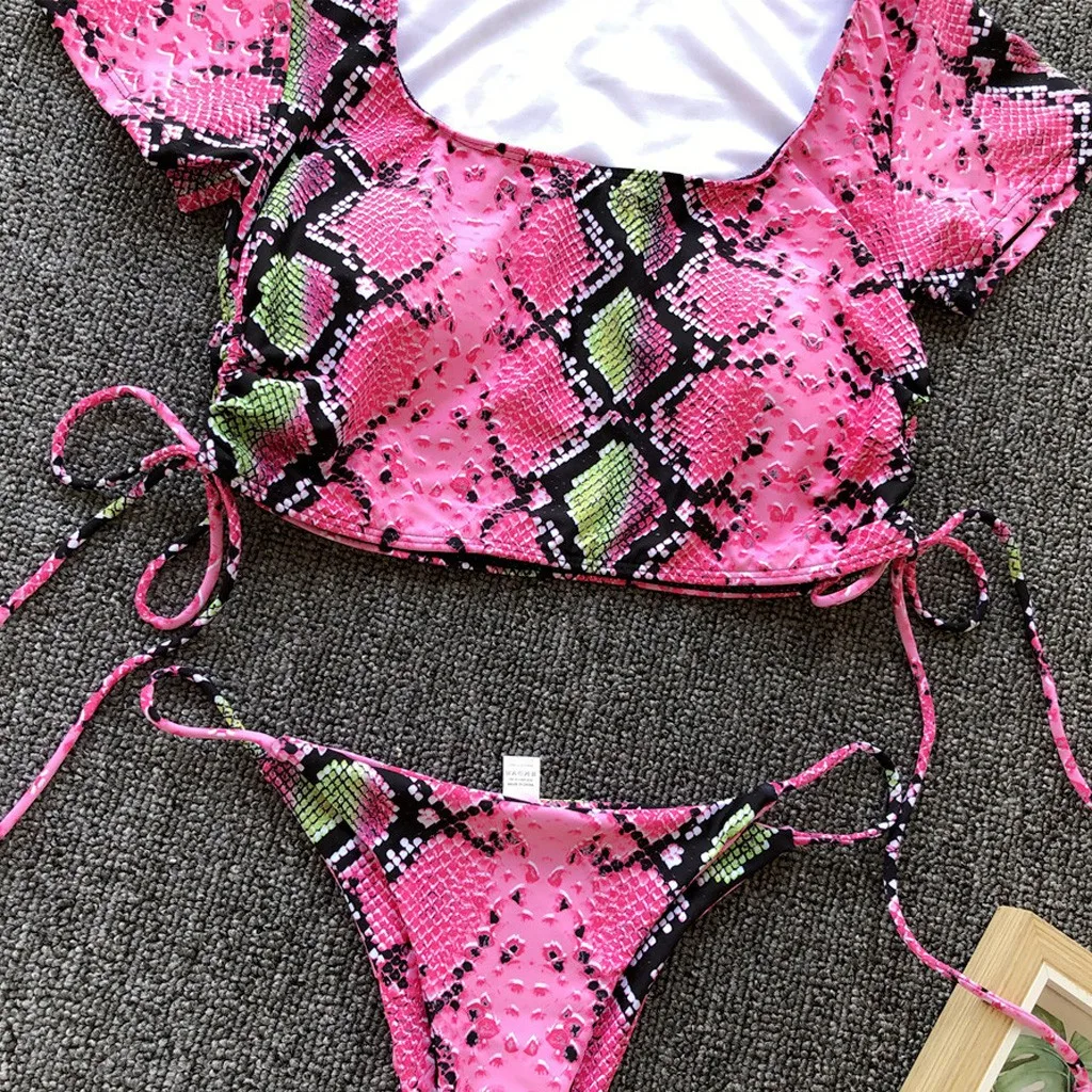 SAGACE, два предмета, сексуальное одноцветное бикини с подкладкой, Бразильская Пляжная футболка, лето, пуш-ап, низкая талия, стринги, купальник