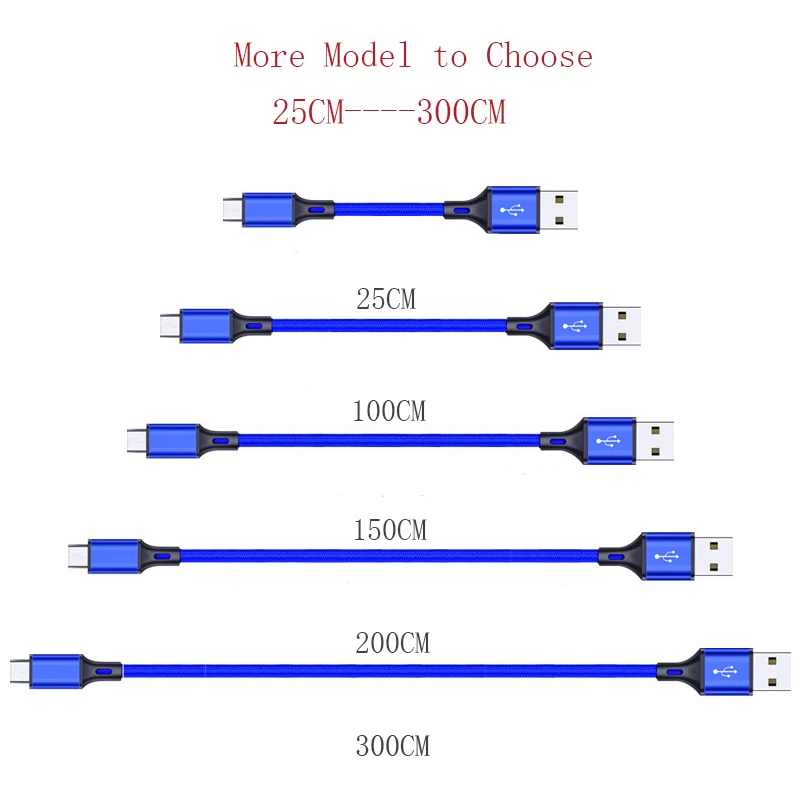 المصغّر USB كابل شحن سريع النايلون USB مزامنة بيانات الهاتف المحمول الروبوت محول كابل الشاحن لسامسونج كابل 0.25 m 1 m 2 m 3 m المصغّر USB كابل شحن سريع النايلون USB مزامنة بيانات الهاتف المحمول الروبوت محول كابل الشاحن لسامسونج كابل 0.25 m 1 m 2 m 3 m
