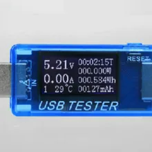 USB зарядный ток/тестер напряжения USB измеритель напряжения и тока