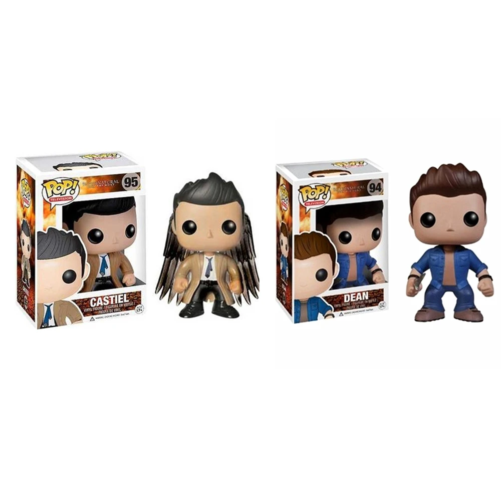 

Funko Pop TV: Supernatural Castiel With Wings Exclusive Vinyl Figures Television Model Toys Supernatural Dean Action Figures