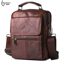 ZZNICK font b 2017 b font Fashion Genuine Leather Men Briefcase Men Business Cowhide Tote Handbag
