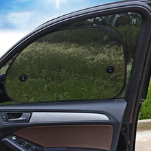 2 шт черный Автомобильный солнцезащитный козырек боковая Солнцезащитная шторка крышка сетчатый козырек экран Солнечная защита от ультрафиолетового излучения 65*38 см защита для окна автомобиля