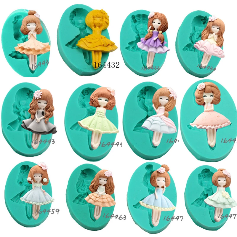 3d Barbie Poupee Fille Silicone Gateau Moule Gateau Au Chocolat De Cuisson Des Moules En Silicone Moules Bebe Parti Fondant Gateau Decoration Outils Aliexpress