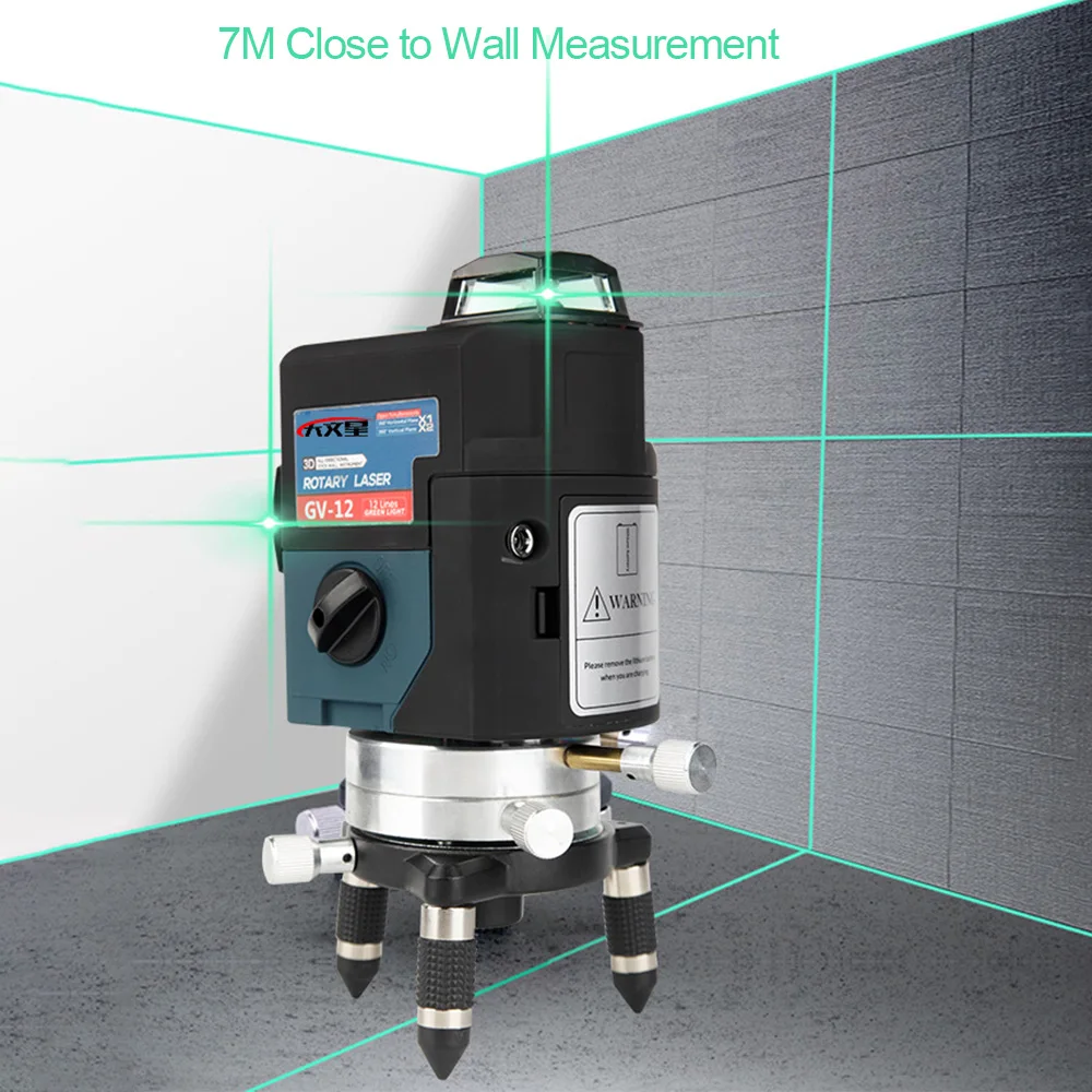 3D 12 линий зеленый лазерный уровень с 4000 mah Батарея 360 Graus лазерный уровень Profissional Livella лазеры строительные инструменты