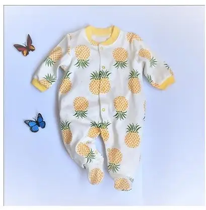 Newborn baby jumpsuit, baby boy and baby cotton covered foot jumpsuit. 3 - Цвет: 10