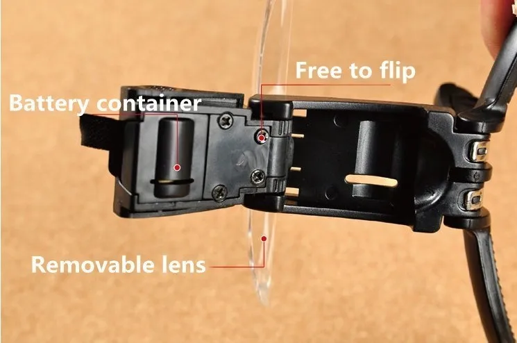 Ювелирные часы Ремонт лупа со светодиодной подсветкой инструменты 1.0X-3.5X голова увеличительное стекло повязка для чтения