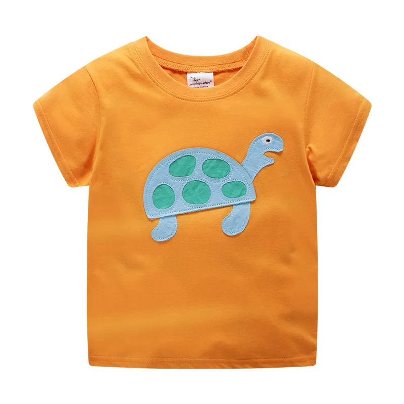 

2019 Summer New Children T-shirt Turtle Pattern Boy Cotton Casual Top Cartoon Print Short Sleeve Tees Tops Fashion Kids Clothes