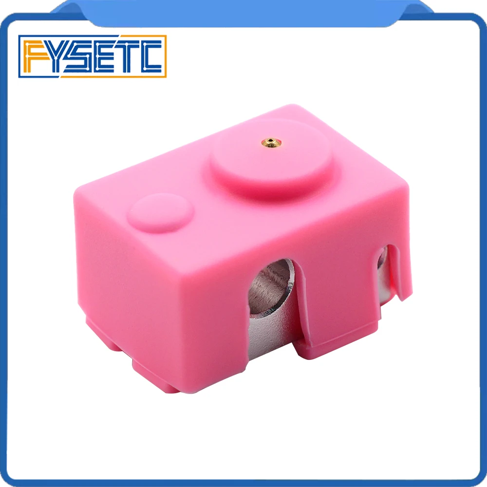 2 шт. обновление PT100 блок силиконовый розовый носок набор для DIY V6 Hotend Prusa Ultimaker 3D