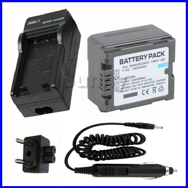 Battery + Charger for Panasonic VW-VBG130 and HDC-HS100 HDC-HS250 HDC-HS300 HDC-HS700 SDR H40 H60 H80 H90 Camcorder | Электроника
