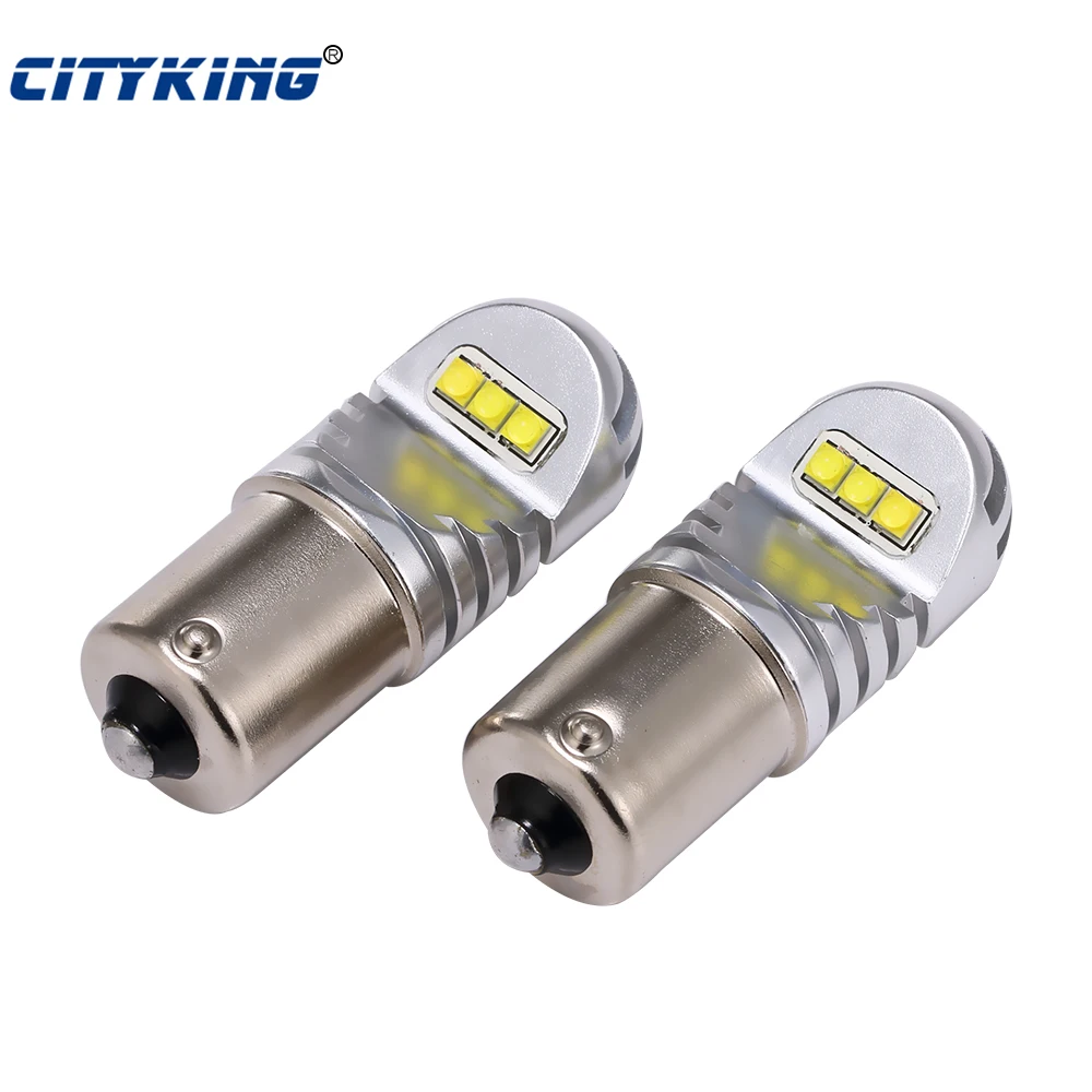 

2pcs New design car led 1156 30w 6000K BA15S LED Fog Tail Turn S25 P21W Light R5W Bulb Lamp parking Reserve Lights car light