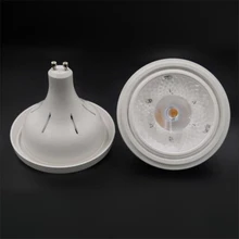 С регулируемой яркостью AR111 светильник Светодиодные прожекторы 12 Вт COB G53 GU10 база AR111 QR111 лампа DC12V AC110V 220 V лампы 20 шт./лот