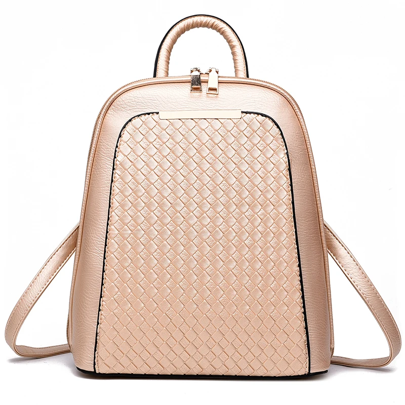 2017 Newest Design Ladies Bags Classic Concise Elegant Leisure Fashion Backpacks Candy Color Pink Navy Blue