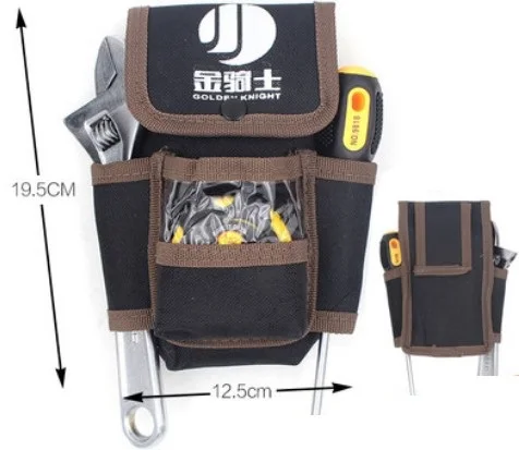 

CAMMITEVER 600D Oxford Tool Bag Belt Waist Bag Waist Pocket Outdoor Work Hand Tools Hardware Pouch Storage Electrician Tool Bag