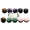 1Pair Natural Stone Ear Flesh Tunnel Plugs Piercing Single Flared White Opal Stone Ear Gauges Expander 6mm-16mm Piercing Jewelry ► Photo 3/6