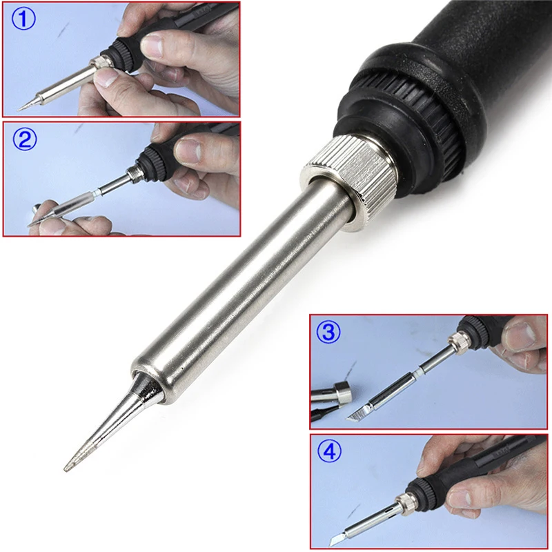 24V 60W  Electric Soldering Iron Handle Universal for 898D 936B Soldering Station Rework Repair Tools Electric Soldering Irons