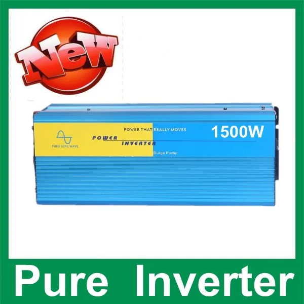1500W Pure Sine Wave Power Inverter Converter 12V DC to 220V 230V 240V