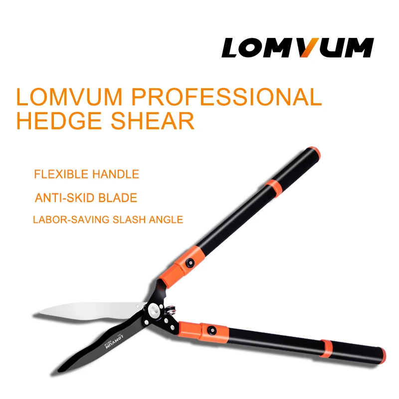 LOMVUM Professional Hedge Shear Purnning Trim Branche Shear sharp fast