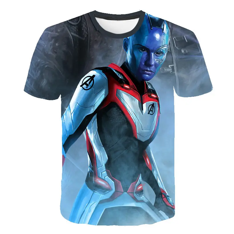 2019 summer New Fashion Avengers 4 Endgame Quantum War 3D Printed T shirts Men/women Shirt Iron man Cosplay Short Sleeve Costume