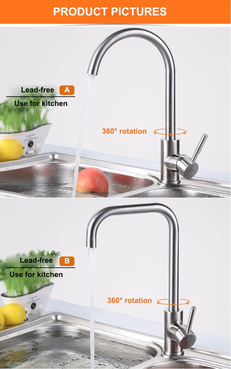 stainless steel kitchen faucet (2)