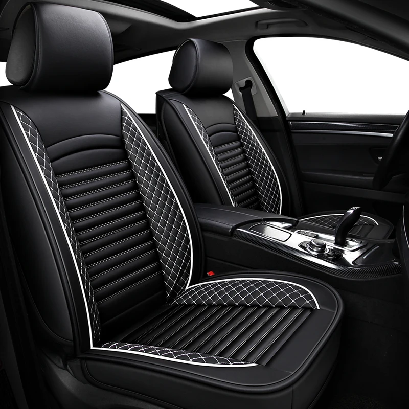 Передние+ задние) Автомобильные Чехлы из искусственной кожи для opel mokka seat ibiza skoda octavia a5 mercedes w210 w212 honda civic styling