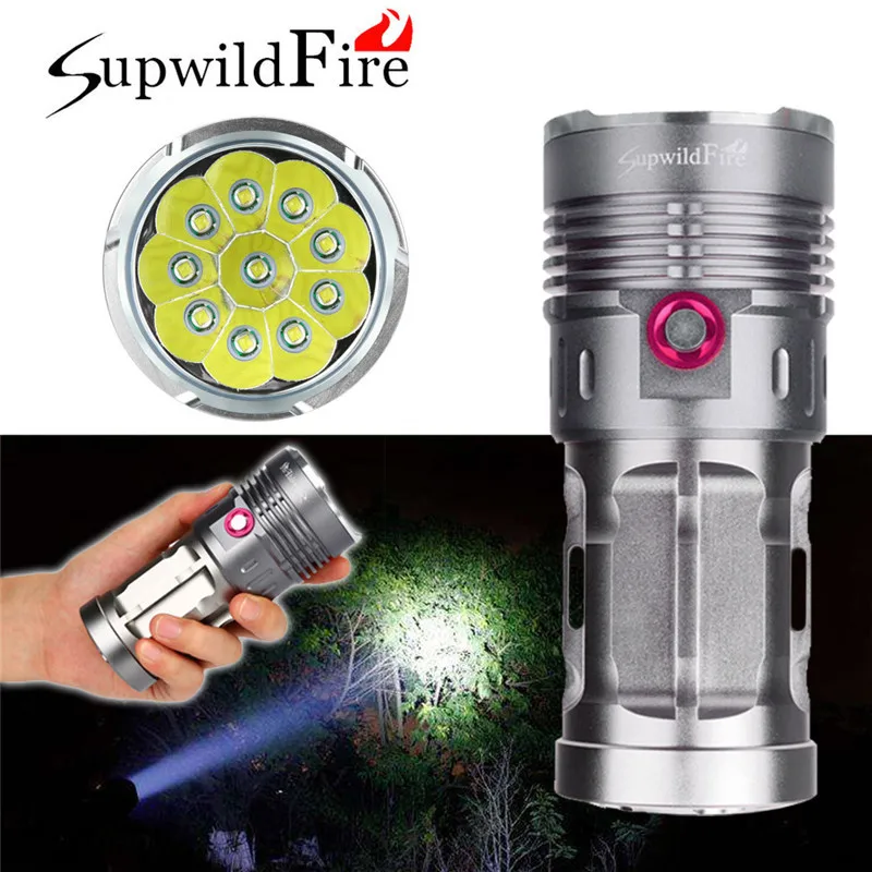 

38000LM 10 x XM-L T6 LED Flashlight Torch 4 x 18650 Hunting Lamp family outdoor travel adventure lighting flashlight #4A25