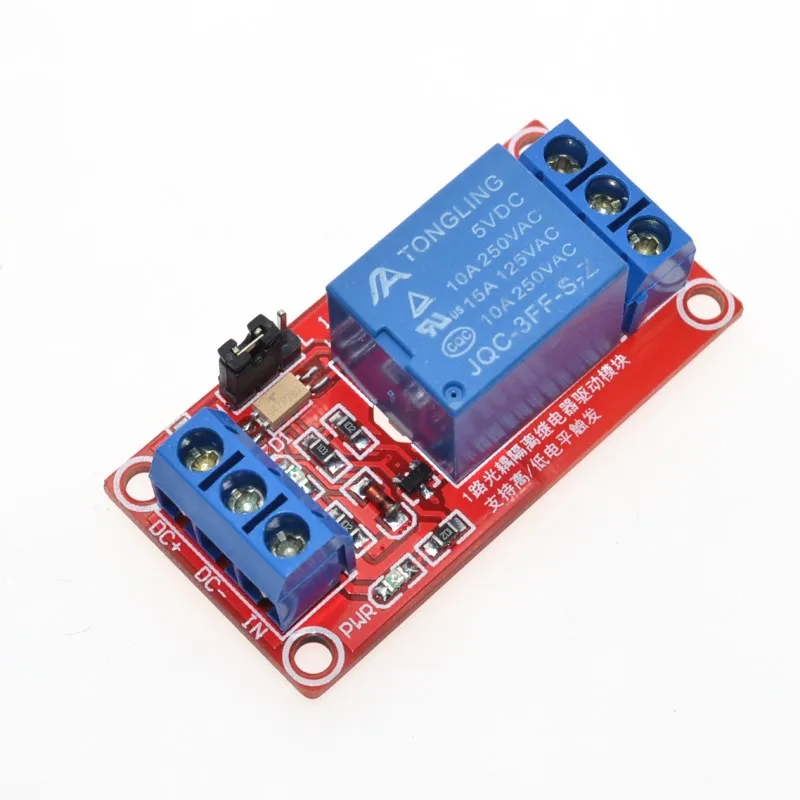 One 1 Channel 5V Relay Module Board Shield with Optocoupler Support High and Low Level Trigger for Arduino