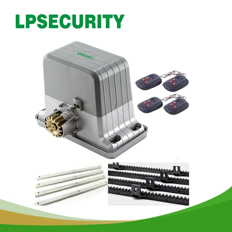 Lpsecurityelectric раздвижные ворота открывалка двигатель 1800 кг 3200lbs 4 м, 5 м, 6 м стойки 1 фотоэлемент 1 лампа 1 кнопка